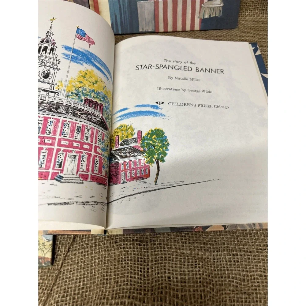Vintage Childrens Press History Cornerstones of Freedom 4 Books Hardcover 60 70s